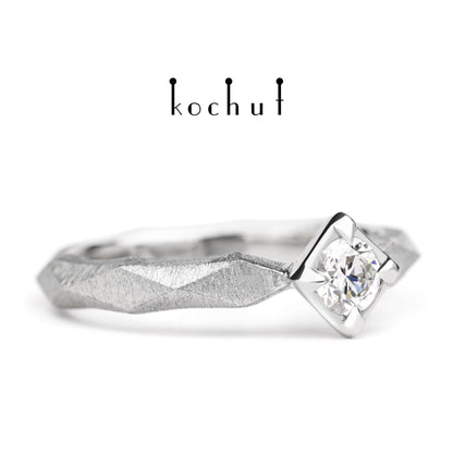 Meine Königin — Ring aus Platin mit Diamant