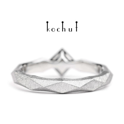 Meine Königin — Ring aus Platin mit Diamant