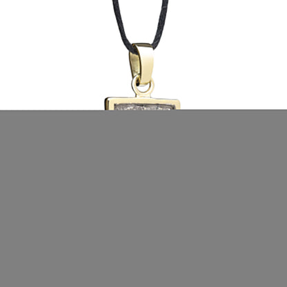 Impulse — Anhänger aus Gelbgold, beschichtet mit schwarzem Rhodium