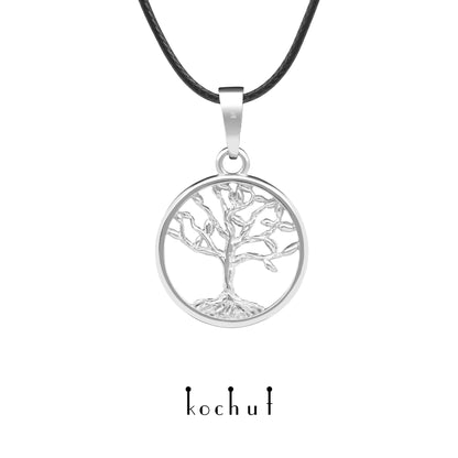 Baum des Lebens: Miniatur — Anhänger aus Weißgold, beschichtet mit Weißrhodium