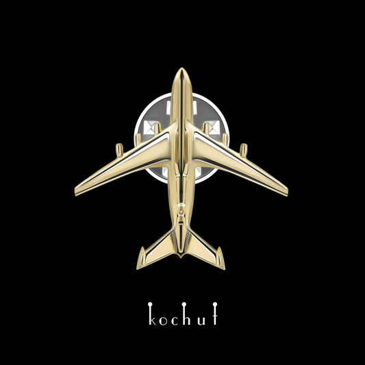 Mriya — gelbgoldener Anstecker