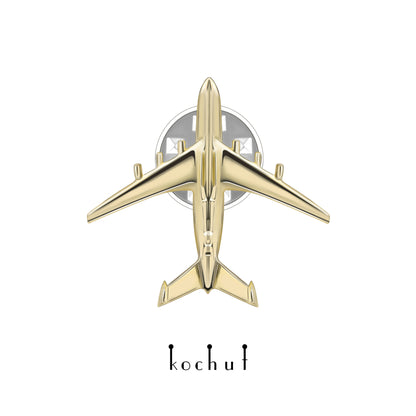 Mriya — gelbgoldener Anstecker