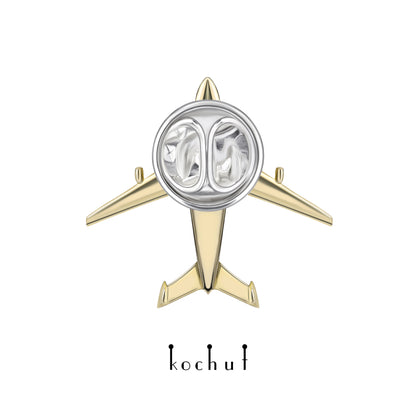 Mriya — gelbgoldener Anstecker