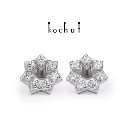 Elenielle — Platinohrringe mit Diamanten