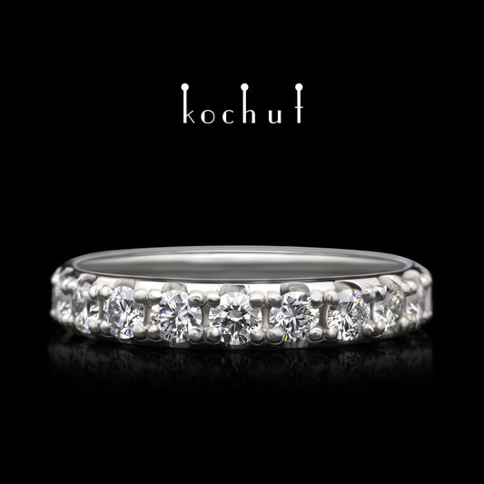 Mein Orbit — Verlobungsring aus Platin mit losen Diamanten